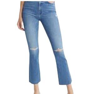 Mother The Hustler Ankle Fray in Teaming Up - Size 31